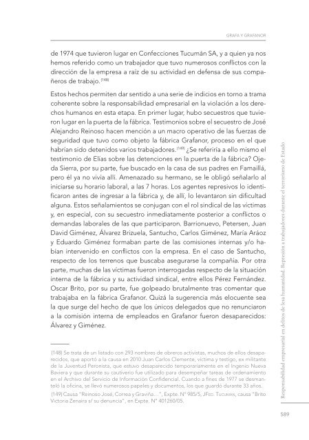 Responsabilidad empresarial en delitos de lesa humanidad