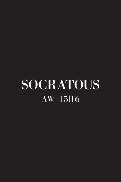 SOCRATOUS AW 15 16 - Lookbook Pages 