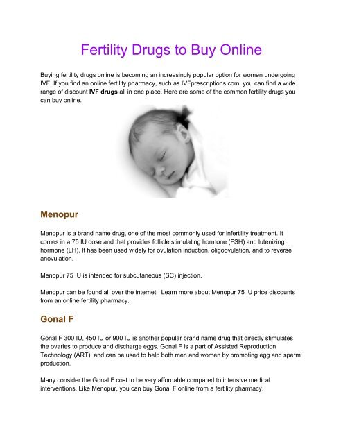 How To Use Menopur For Ivf