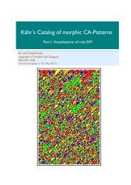 Kähr's Catalog of morphic CA-Patterns, Part I, ruleDM
