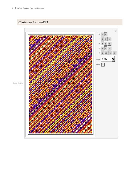 Kähr's Catalog of morphic CA-Patterns, Part I, ruleDM