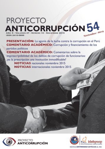 Boletín Anticorrupción Noviembre 2015