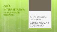 GUÍA INTERPRETATIVA DE ACTIVIDADES TURÍSTICAS RECURSOS CULTURALES AC