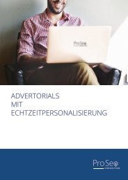 Advertorials mit Live-Chat