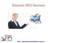 Discover SEO Services Melbourne