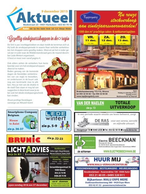 Editie Aalst 9 december 2015