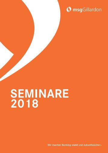 2018 | Seminarkatalog | Finanzen