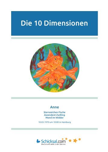 Fische - Die 10 Dimensionen - Horoskop