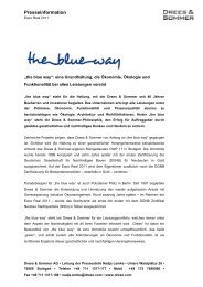 the blue way eine Grundhaltung die Oekonomie ... - Drees & Sommer