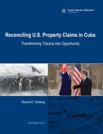Reconciling U.S Property Claims in Cuba