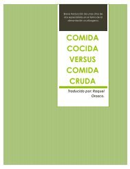 COMIDA COCIDA VERSUS COMIDA CRUDA