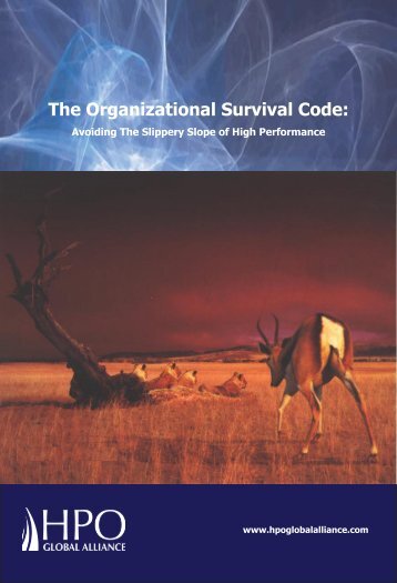 Org Survival Code & Lifecycles