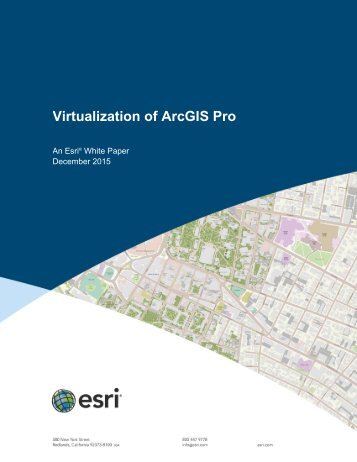 Virtualization of ArcGIS Pro