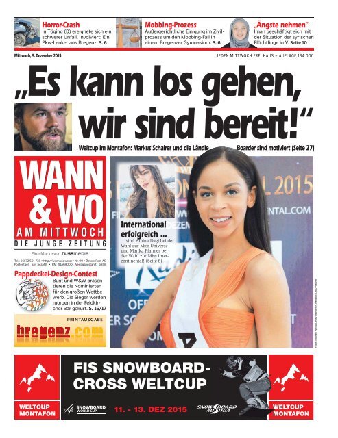 Wann & Wo 09.12.2015