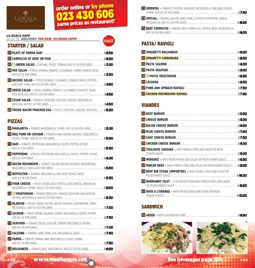 Phnom Penh restaurants delivery menus - Mealtemple DEC 2015 - MAR 2016