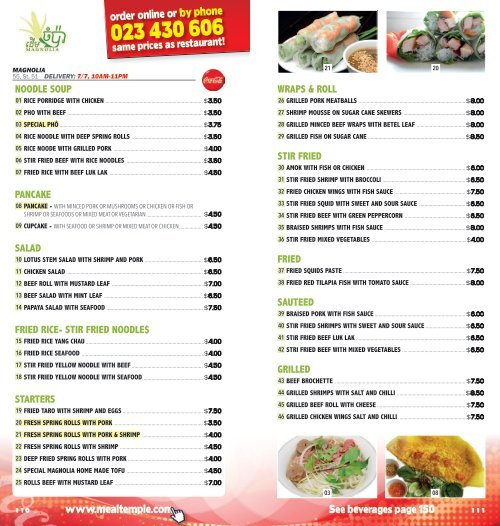 Phnom Penh restaurants delivery menus - Mealtemple DEC 2015 - MAR 2016