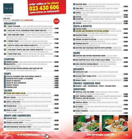 Phnom Penh restaurants delivery menus - Mealtemple DEC 2015 - MAR 2016