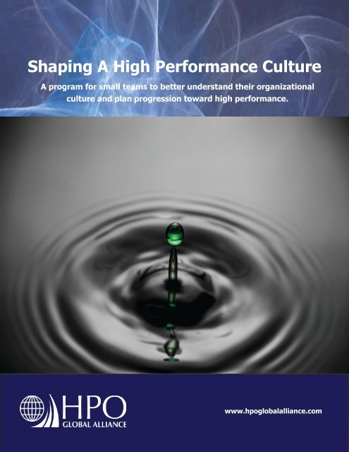 Shaping HP Culture Brochure