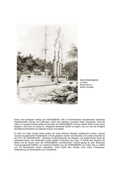 SMS KOENIGSBERG - Todeskampf im Rufiji Delta