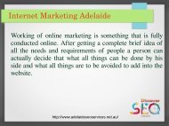 Adelaide SEO Internet Marketing Services