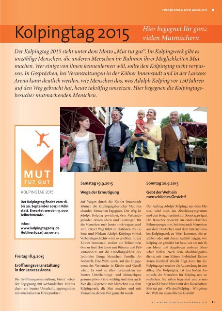 Kolpingmagazin 01-02 2015