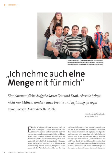 Kolpingmagazin 01-02 2015