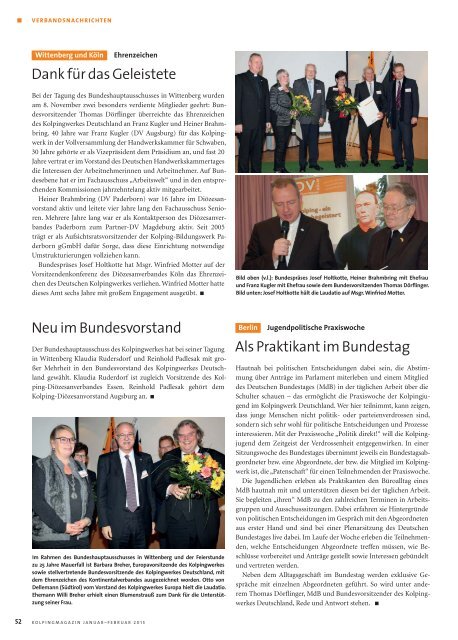 Kolpingmagazin 01-02 2015