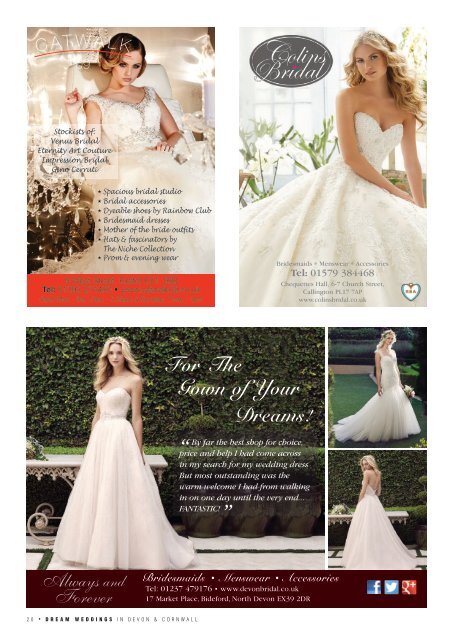 Dream Weddings Magazine - Devon & Cornwall