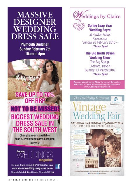 Dream Weddings Magazine - Devon & Cornwall