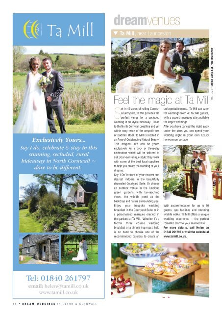 Dream Weddings Magazine - Devon & Cornwall