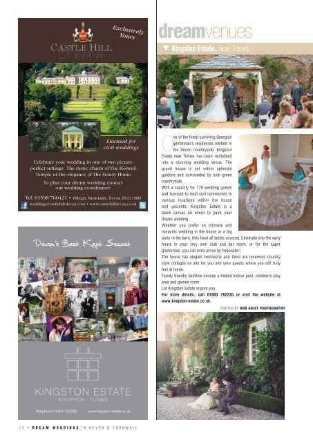 Dream Weddings Magazine - Devon & Cornwall