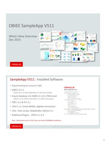 OBIEE SampleApp V511