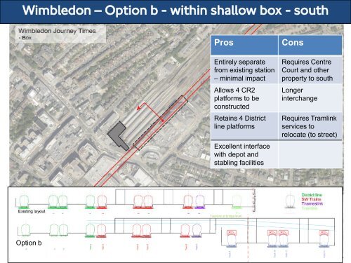 Crossrail 2 Wimbledon station options