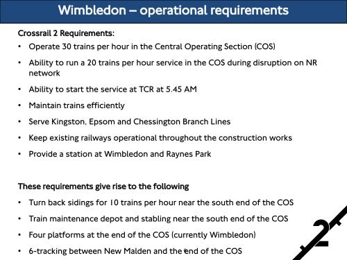 Crossrail 2 Wimbledon station options
