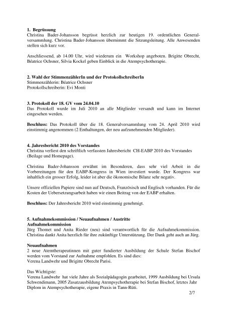 GV-Protokoll 2011 (16.04.2011) (PDF) - CH-EABP