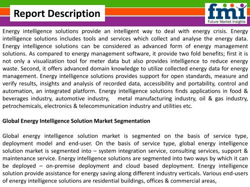 Global Energy Intelligence Solution Market