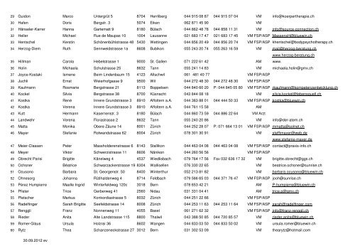 Mitgliederliste (PDF) - CH-EABP