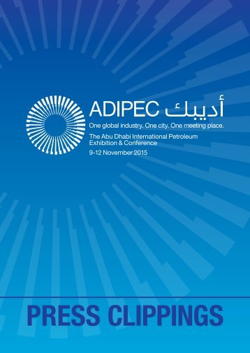 ADIPEC 2015 - Press Clippings