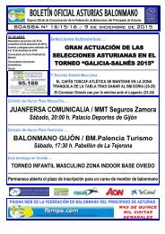 BOLETÍN OFICIAL ASTURIAS BALONMANO