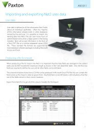 Importing and exporting Net2 user data