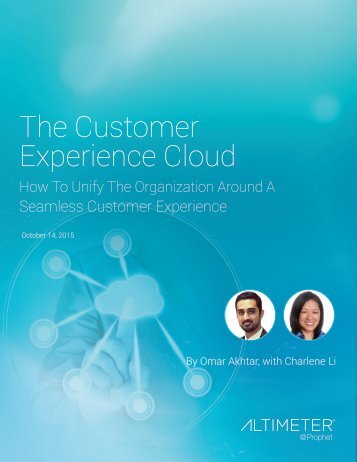 The Customer Experience Cloud