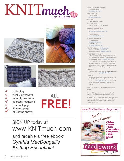 KNITmuch | Issue 01