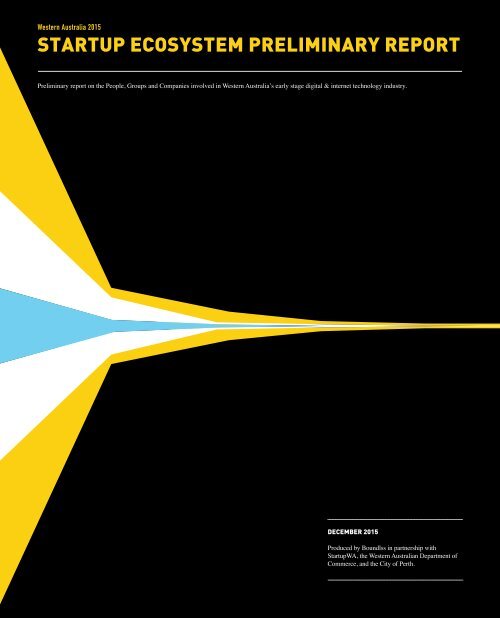 STARTUP ECOSYSTEM PRELIMINARY REPORT