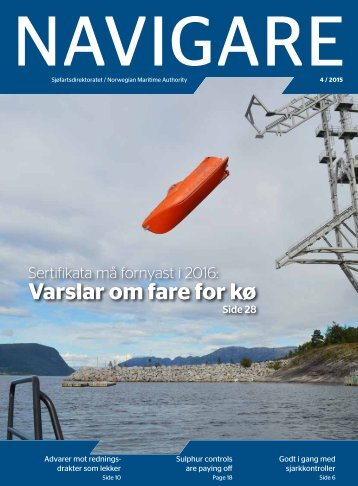 Navigare nr 4/2015 Sjøfartsdirektoratets tidsskrift