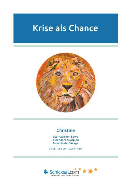 Löwe - Krise als Chance