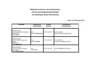 Mitgliederverzeichnis des Arbeitskreises - Justizministerium Baden ...