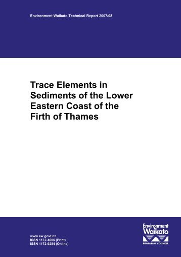 Trace Elements in Sediments of the Lower Eastern Coast of the Firth ...