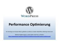 Performance Optimierung: WordPress schneller machen