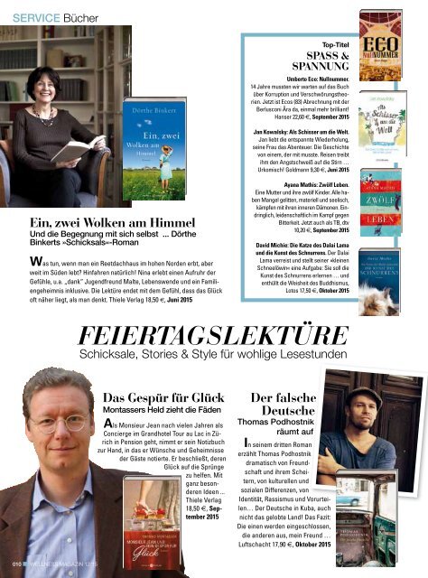 WELLNESS Magazin Exclusiv - Dezember 2015