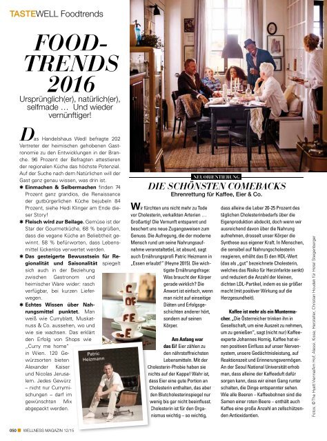 WELLNESS Magazin Exclusiv - Dezember 2015